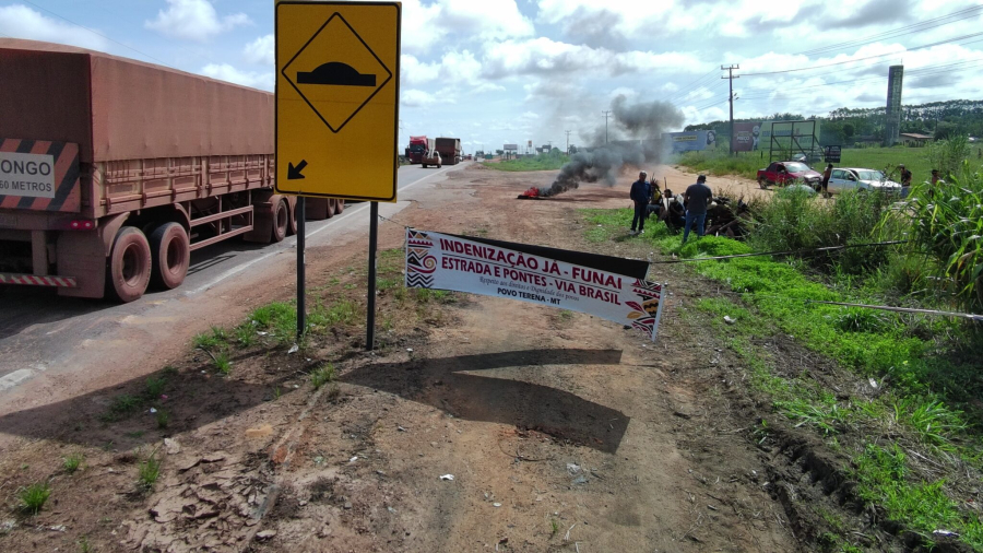 Povos originários Terena cobram indenização de 20 anos e dão prazo de 24h para resposta, sob risco de bloqueio da BR-163