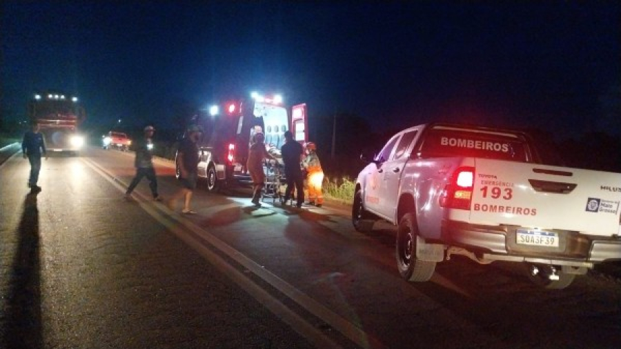 Grave acidente na BR-163 deixa jovem em estado crítico em Matupá