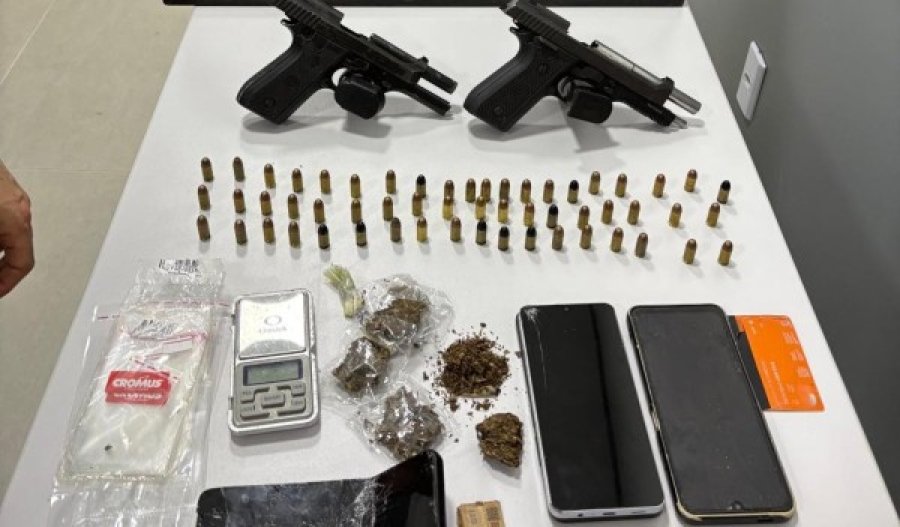 Polícia Civil prende suspeitos por tráfico de drogas, associação criminosa e porte ilegal de arma de fogo em Guarantã do Norte