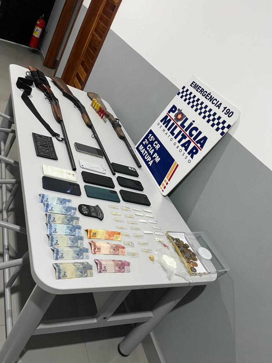 PM desarticula ponto de tráfico em chácara na zona rural de Matupá