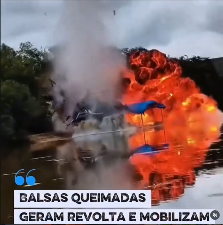 Tensão no Rio Peixoto: Destruição de balsas por ação ambiental gera revolta e mobilização de garimpeiros