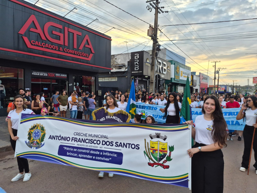 Desfile de 7 de Setembro em Peixoto de Azevedo reúne mais de 5 mil participantes e celebra o Bicentenário da Independência
