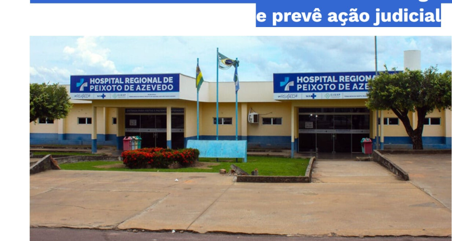 Ministério Público cobra retomada de cirurgias em hospital de Peixoto e prevê ação judicial